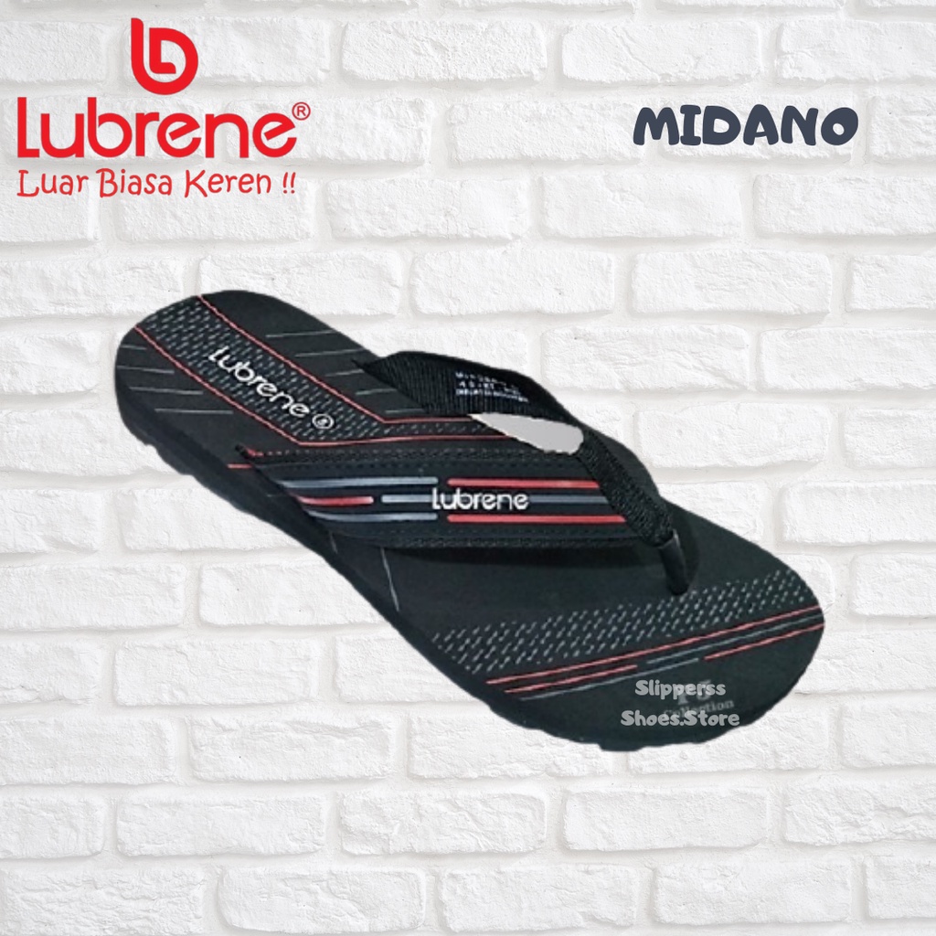 LUBRENE MIDANO/Sandal Lubrene/sandal jepit/sandal karet/sandal pria/sandal wanita/sandal kasual/size 38-43