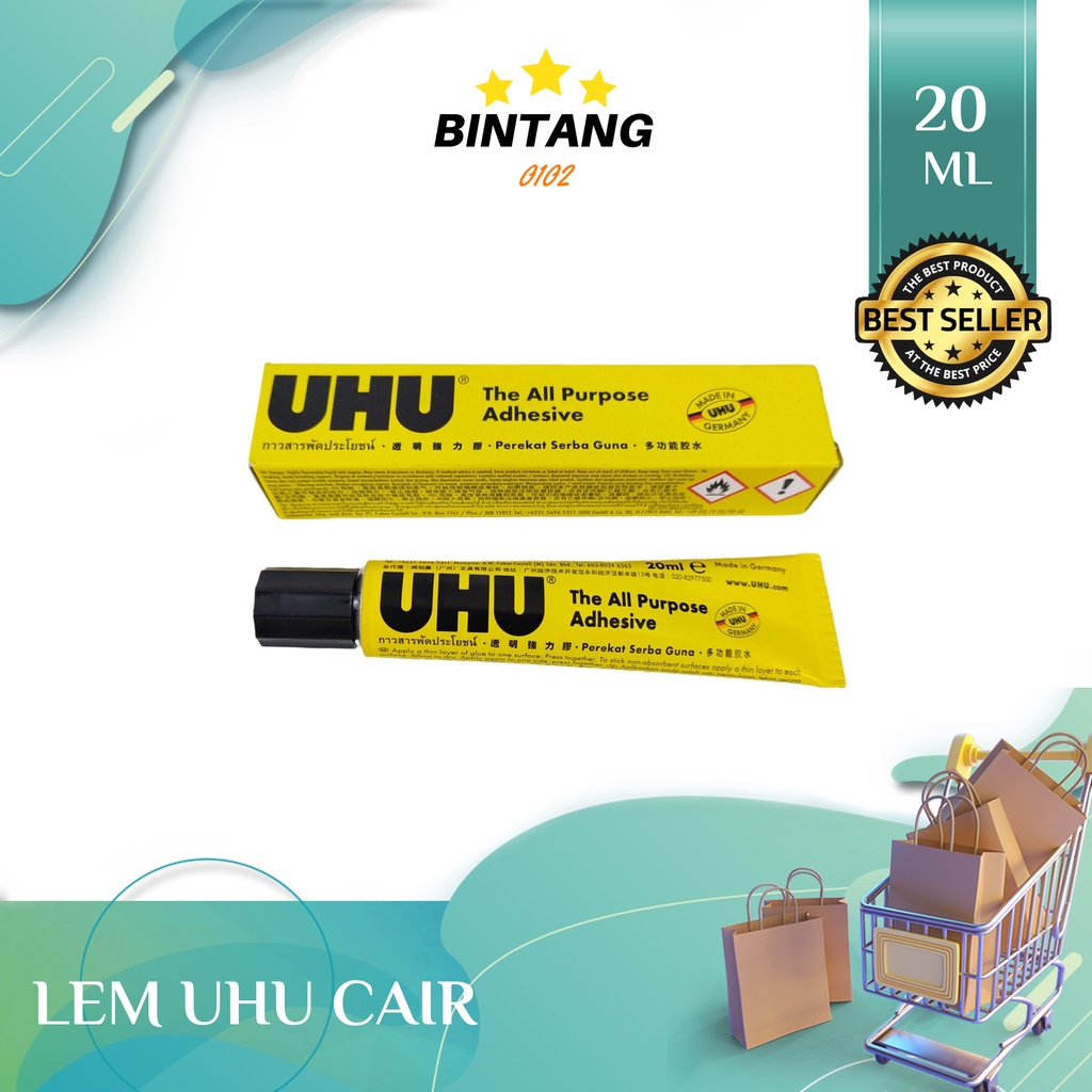 

Lem UHU Cair 20 ml Lem UHU 20ml Lem Adhesive