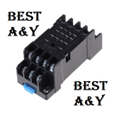 Socket Relay soket Relay MY4 H3Y PYF14A 14 Pin Baut Putih