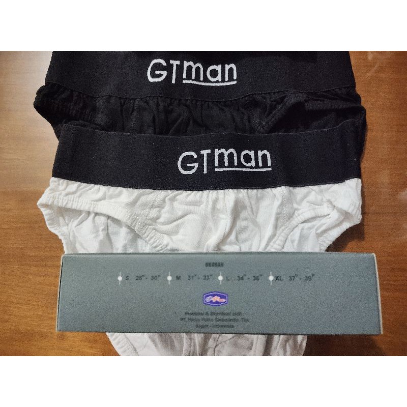 CD GT MAN GTKB 01  2 PCS /  CELANA DALAM PRIA KARET BOXER / ORI