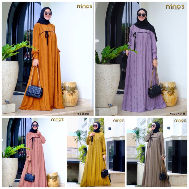 GAMIS NINOS DESIGN TERBARU / NINOS 155 BY NINOS DESIGN / GAMIS WANITA