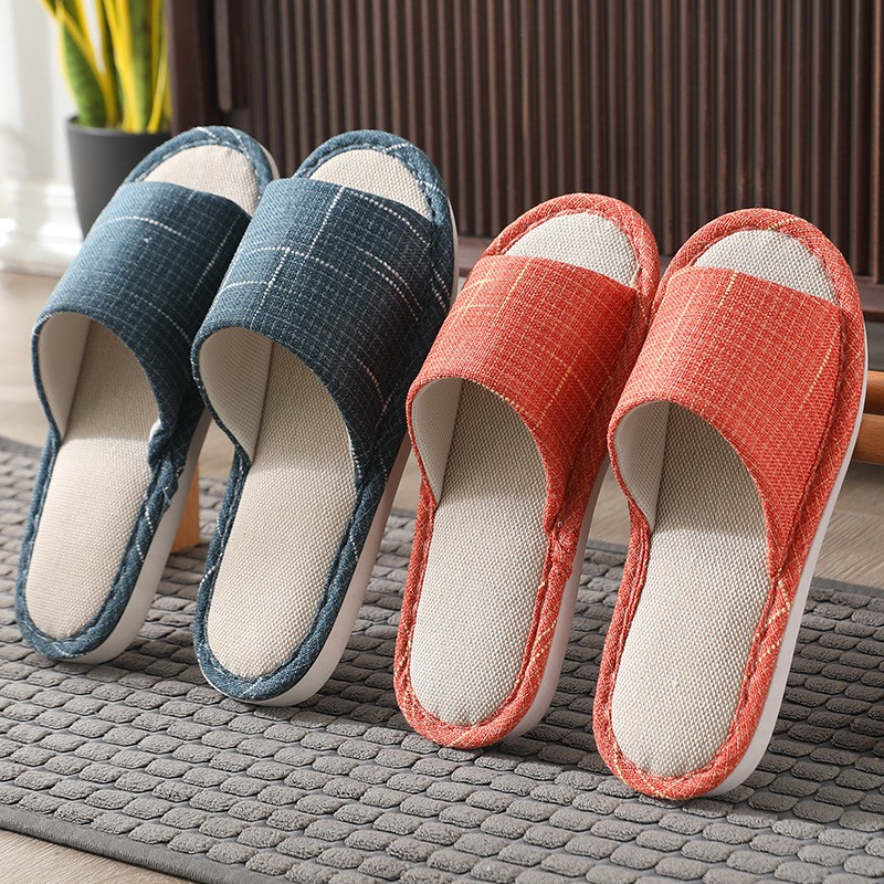 Sandal Rumah VINTAGE STYLE EMPUK Nyaman Elegan Modis Kamar Indoor Halus Motif Garis Slipper Lembut