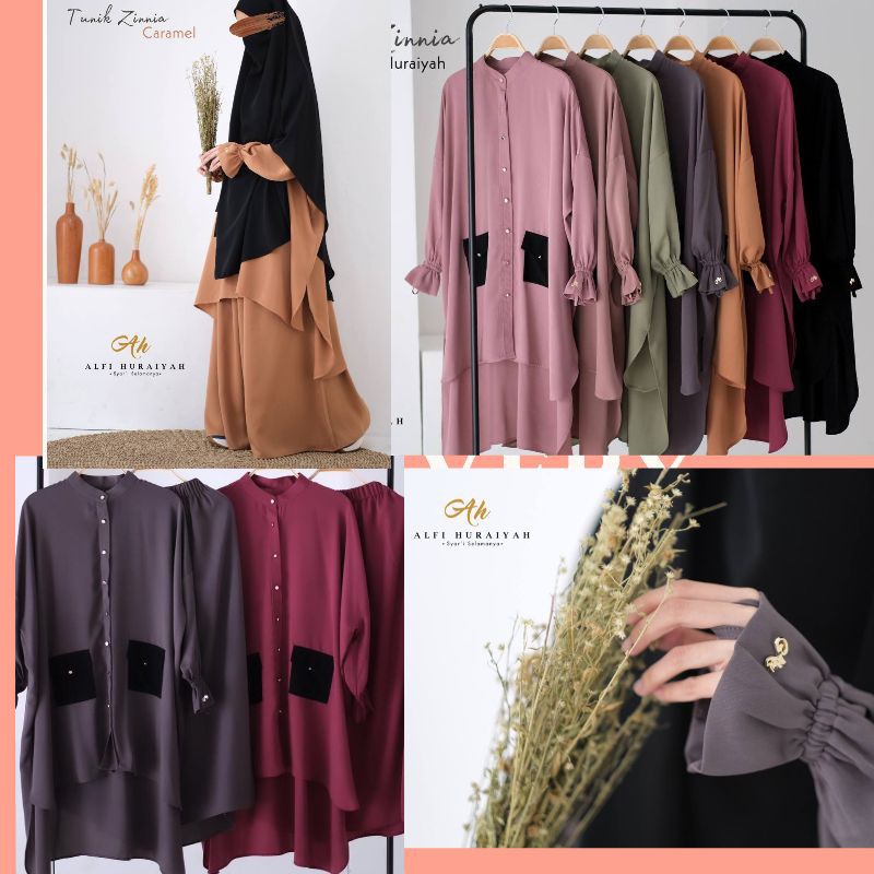 Tunik Zinnia Set by Alfi Huraiyah