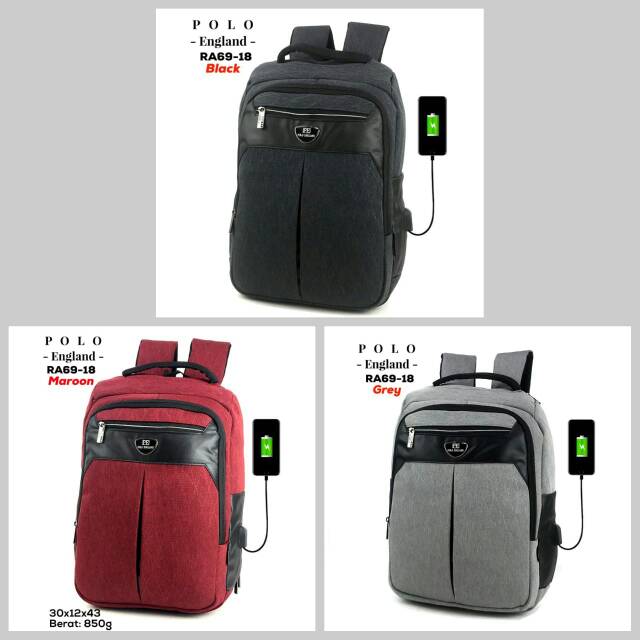 POLO ENGLAND Man Backpack RA69-18  (12)*
