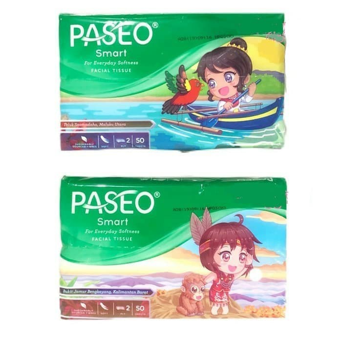 TISU PASEO SMART FACIAL TRAVEL PACK 50 SHEETS