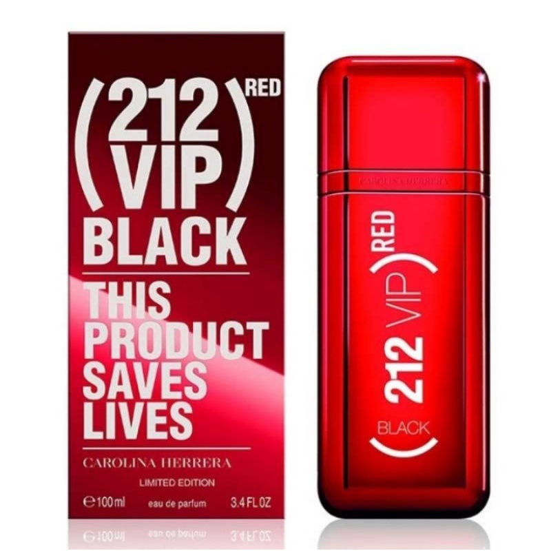 Parfum Original Carolina Herrera 212 Vip Black Red Limited Edp 100ml