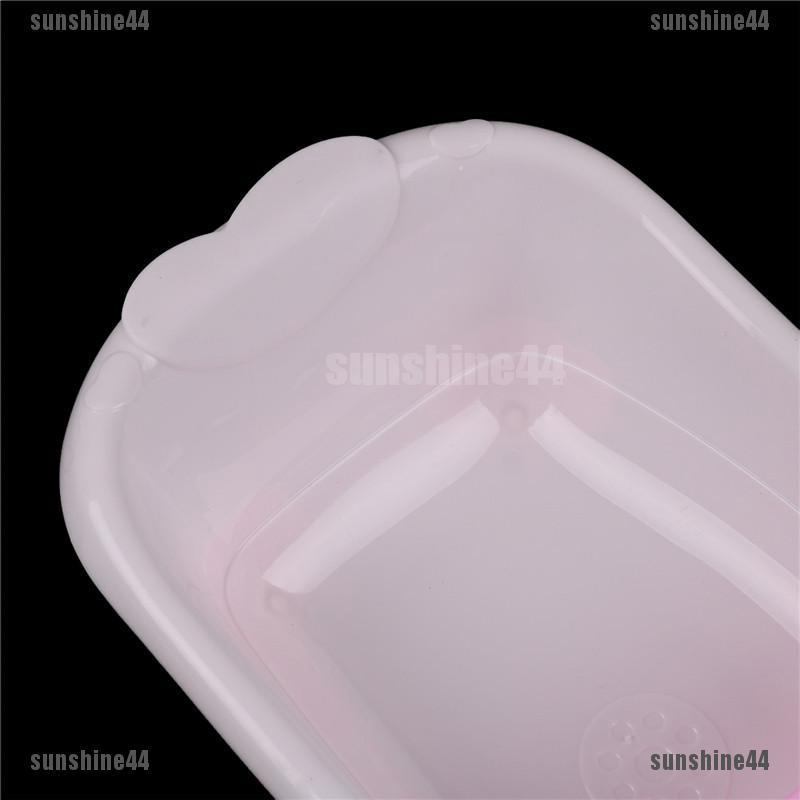 Bathtub / Bak Mandi Bahan Plastik Untuk Furnitur Kamar Mandi Boneka Barbie Ukuran 1 / 6