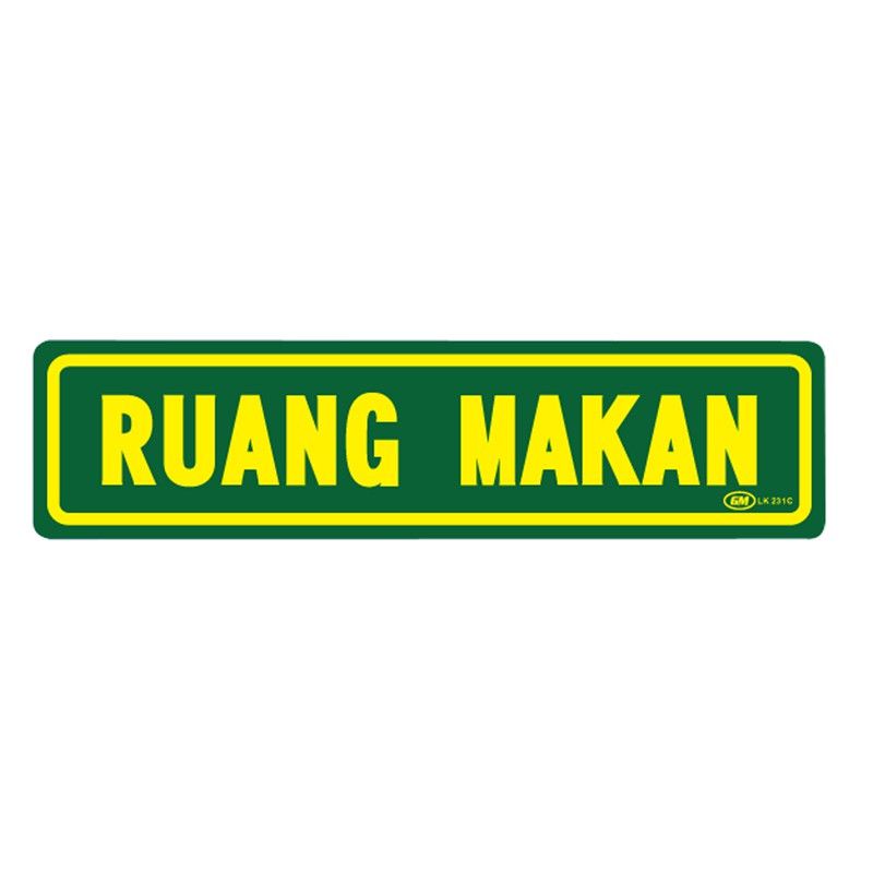 

Papan Tanda / Sign Board / Label Acrylic RUANG MAKAN LK 231 C