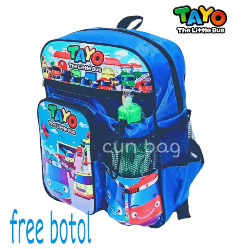 Tas Anak Karakter Timbul - Tas Sekolah Anak Laki Tobot 3 Dimensi / Tas Ransel Anak SD TK Tas Laki