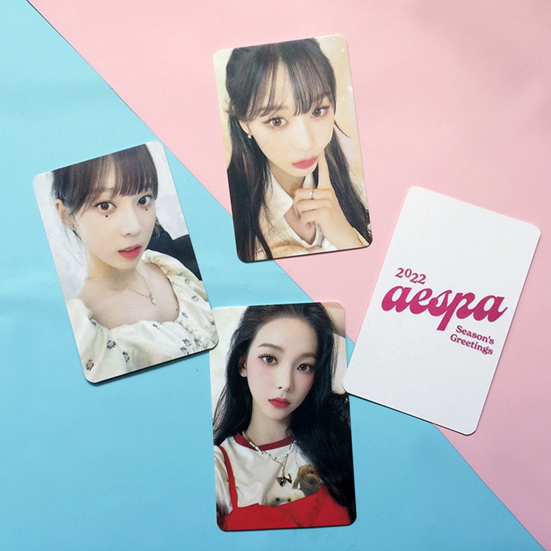 4pcs / Set Kartu Lomo Kpop Aespa 2022 Season 's Untuk Koleksi Penggemar