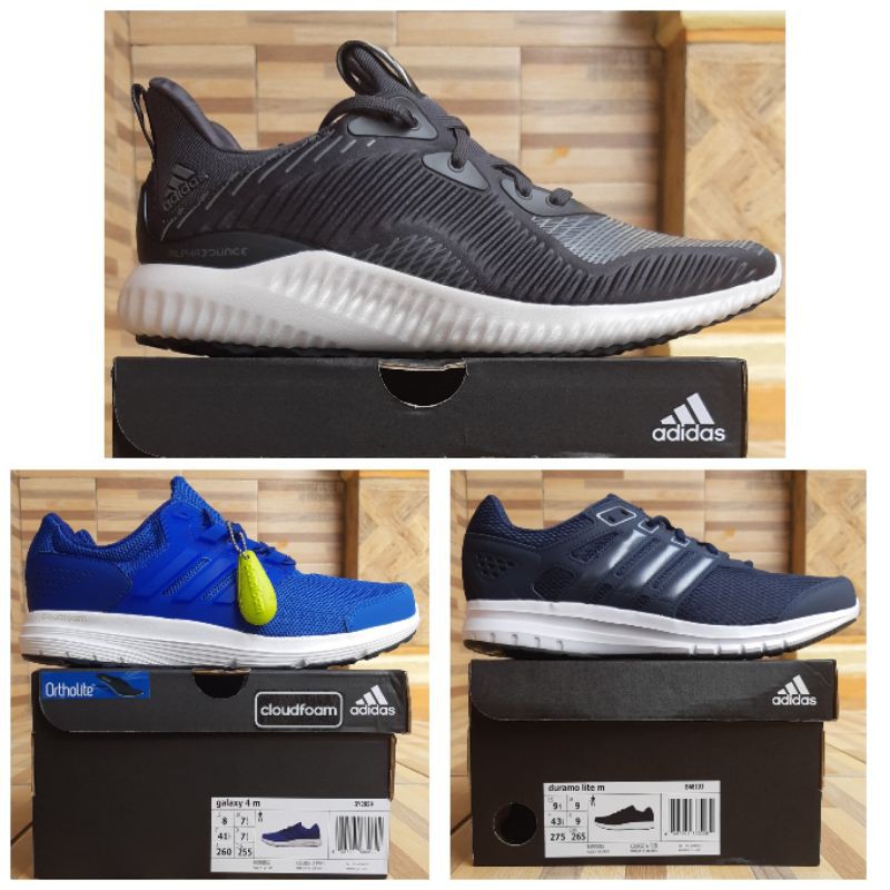 OBRAL Sepatu Running/Lari Adidas Alphabounce Galaxy 4 Duramo Lite