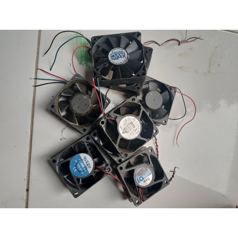 kipas DC 12v uk6x6 normal bekas