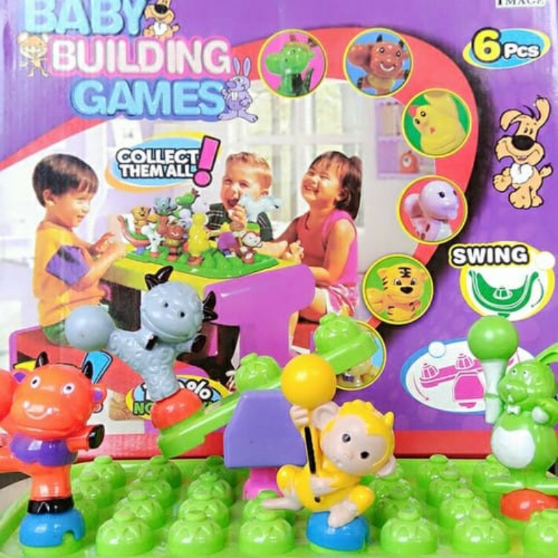 Mainan Edukasi Puzzle Block Baby Building Games Murah