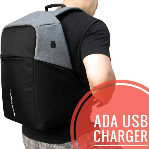 Tas anti maling/tas anti copet /anti theft bag TERMURAH. ADA TEMPAT USB CHARGER. ori Carion Mark