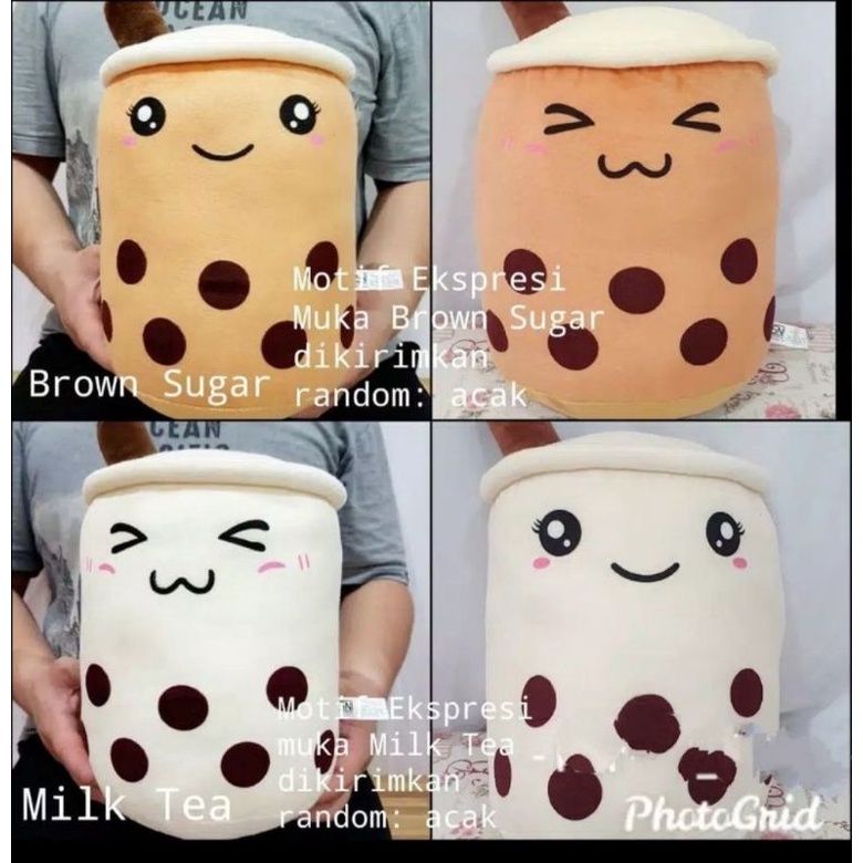 BOBA JUMBO 60CM / BOBA LAMPU LED / Boba Bubble MilkTea Brown Sugar / COD