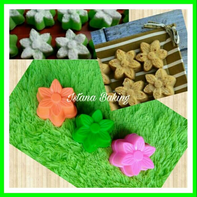 Cetakan kue bunga tulip bolu mawar puding talam jelly putu ayu tulip