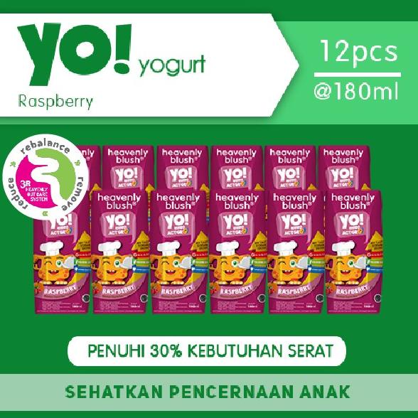 

(BISA COD) Yogurt Heavenly Blush YO Raspberry Pumpkin [12 x 180 ml] TERBATAS Kode 191