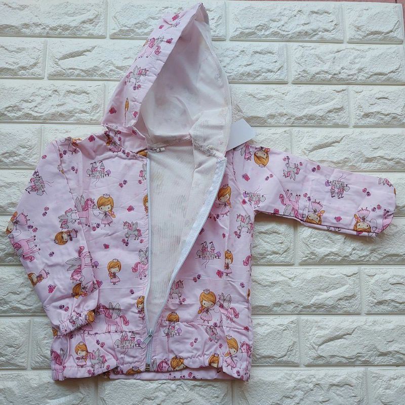 Jaket  Katun Catra Anak Perempuan 2-5 Tahun I Jaket Karakter Anak I Jaket Printing Anak 2-5 Tahun