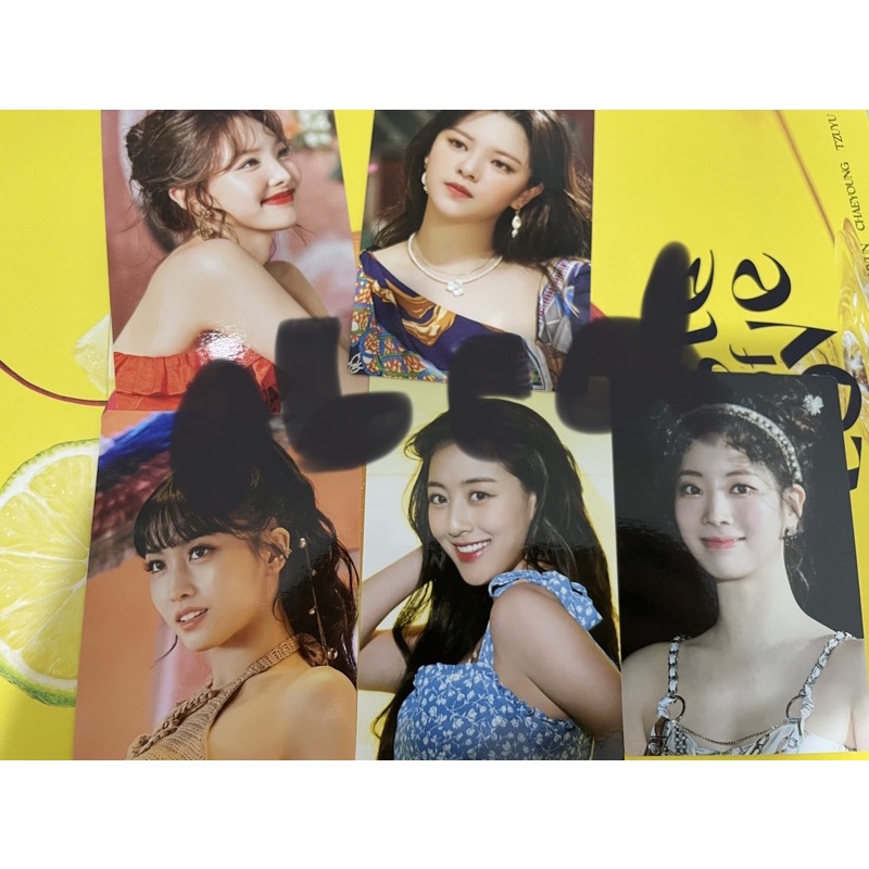 PC PHOTOCARD MONOGRAPH TWICE TOL TASTE OF LOVE Nayeon Jeongyeon Momo Jihyo Dahyun