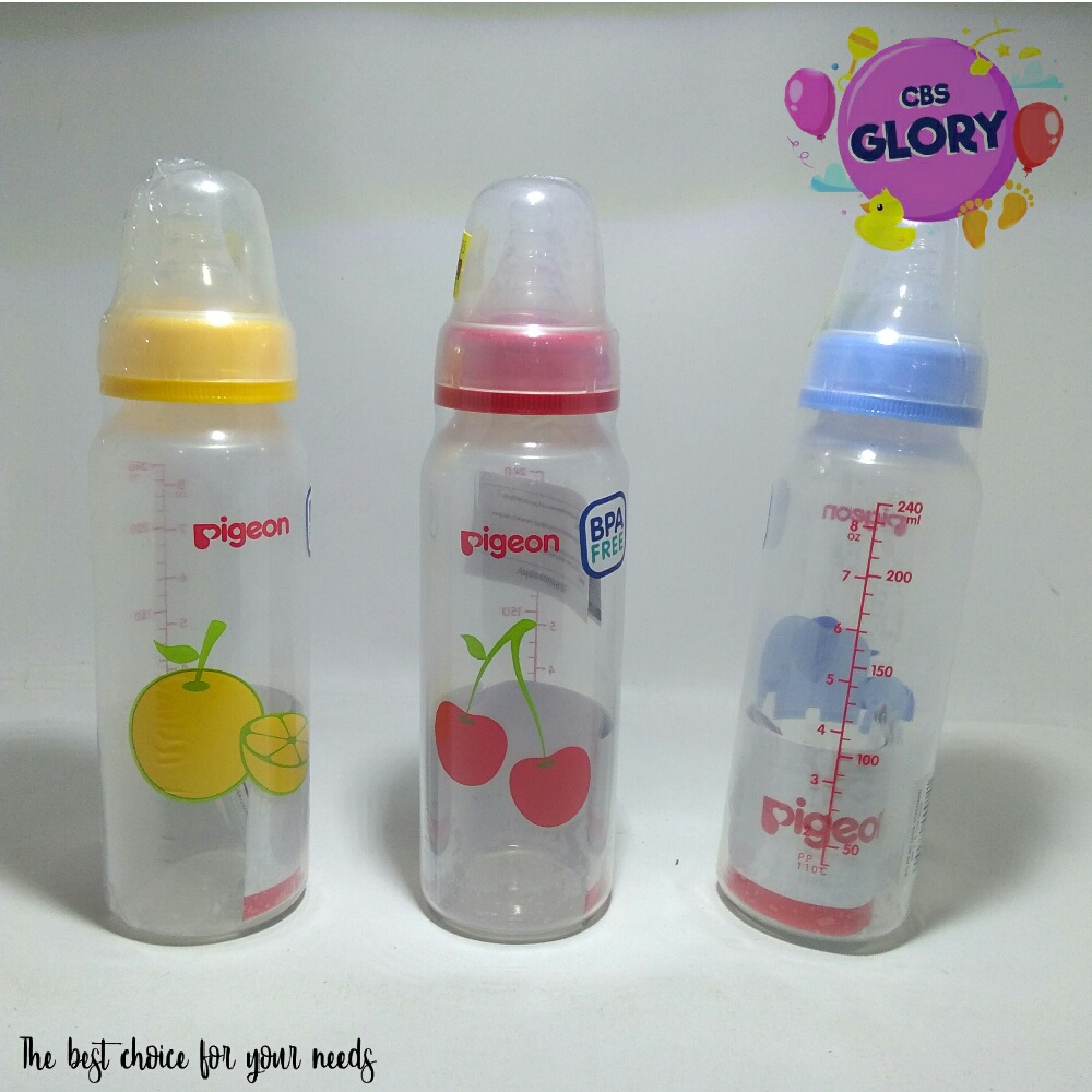 Pigeon Botol Susu Bayi Peristaltic Niple atau Botol Dot Anti Sedak Aman Untuk Bayi Baru Lahir (Newborn)