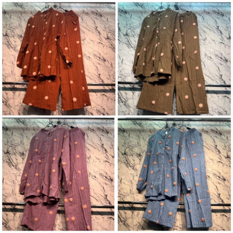 Setcel pompom serat kayu