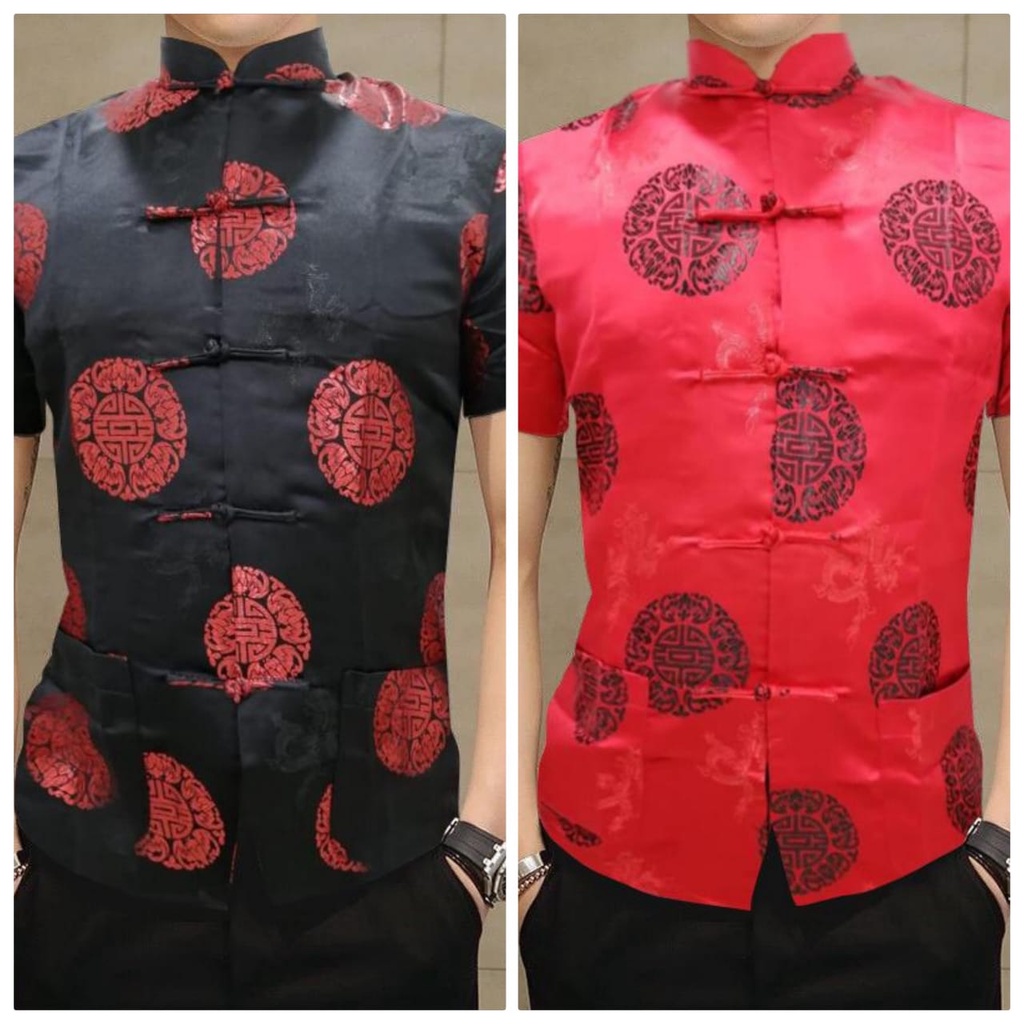 Cheongsam Pria Lengan Pendek Cheongsam Termurah