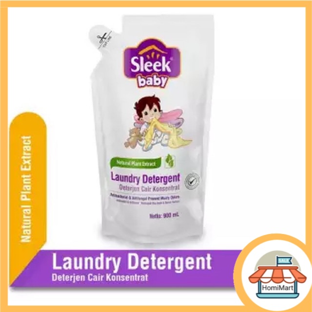 homimart I 900 ML REFILL Sleek Baby Laundry Detergent Pouch 900ML