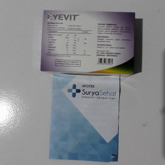 Eyevit Vitamin mata strip isi 6 tab/box isi 30 tablet