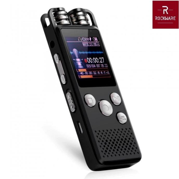 Rockware Rw-Avr01 - Professional Audio Voice Recorder 8Gb - Dual Mic