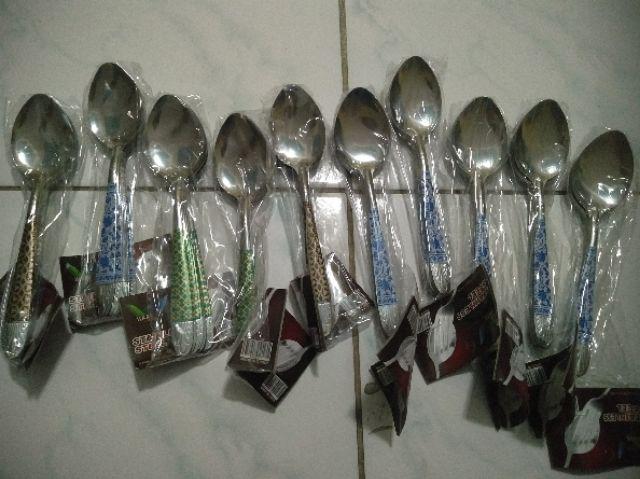 Sendok Batik 1lusin Sendok Makan Garfu Batik Stainlees Tebal