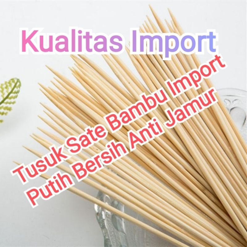 Jual Tusuk Sate Bambu Import Tusuk Sate Ayam Shopee Indonesia