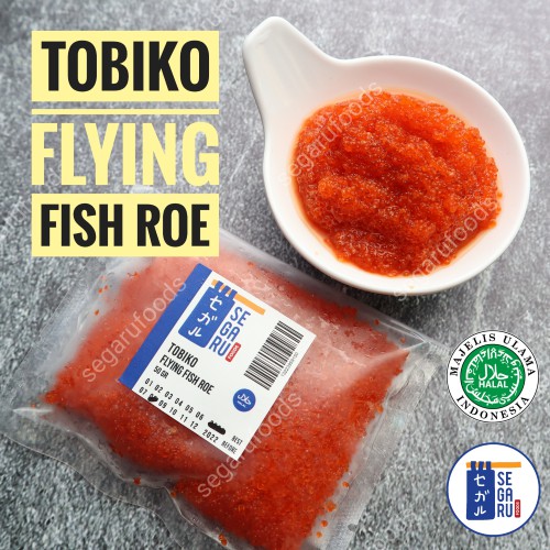 Tobiko Orange Flying Fish Roe | Telur Ikan Sushi Halal