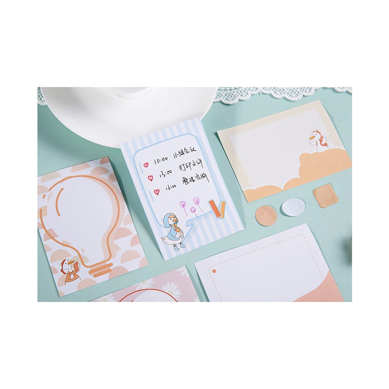 Full Energy Duck Mini Stationery Set / Kertas Memo Tempel Lucu Unik Murah-4