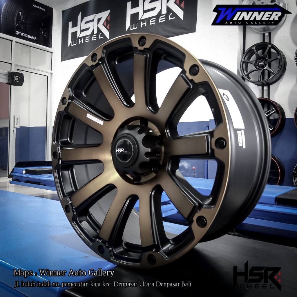 Velg mobil velk pelek ring 20 design original HSR WHEEL Pajero Fortuner