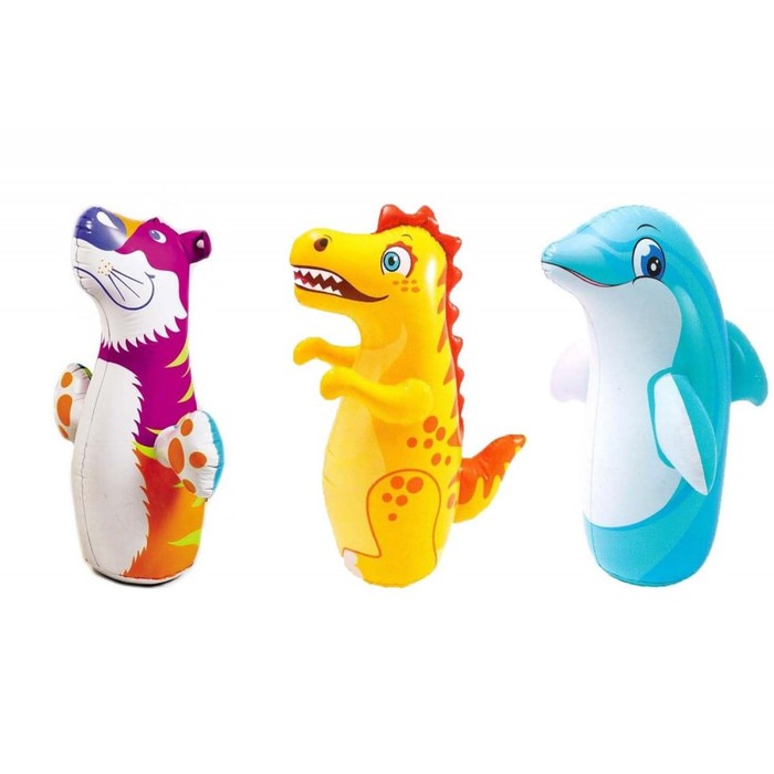 MAINAN ANAK SANSAK TINJU INTEX 44669 3D BOP BAGS DINO TIGER DOLPHIN