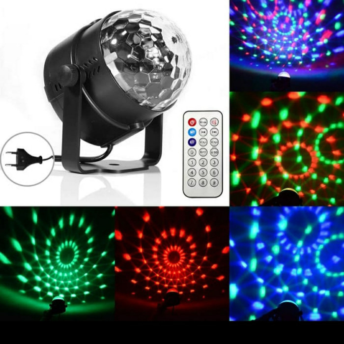 LAMPU DISCO MINI RGB + REMOTE