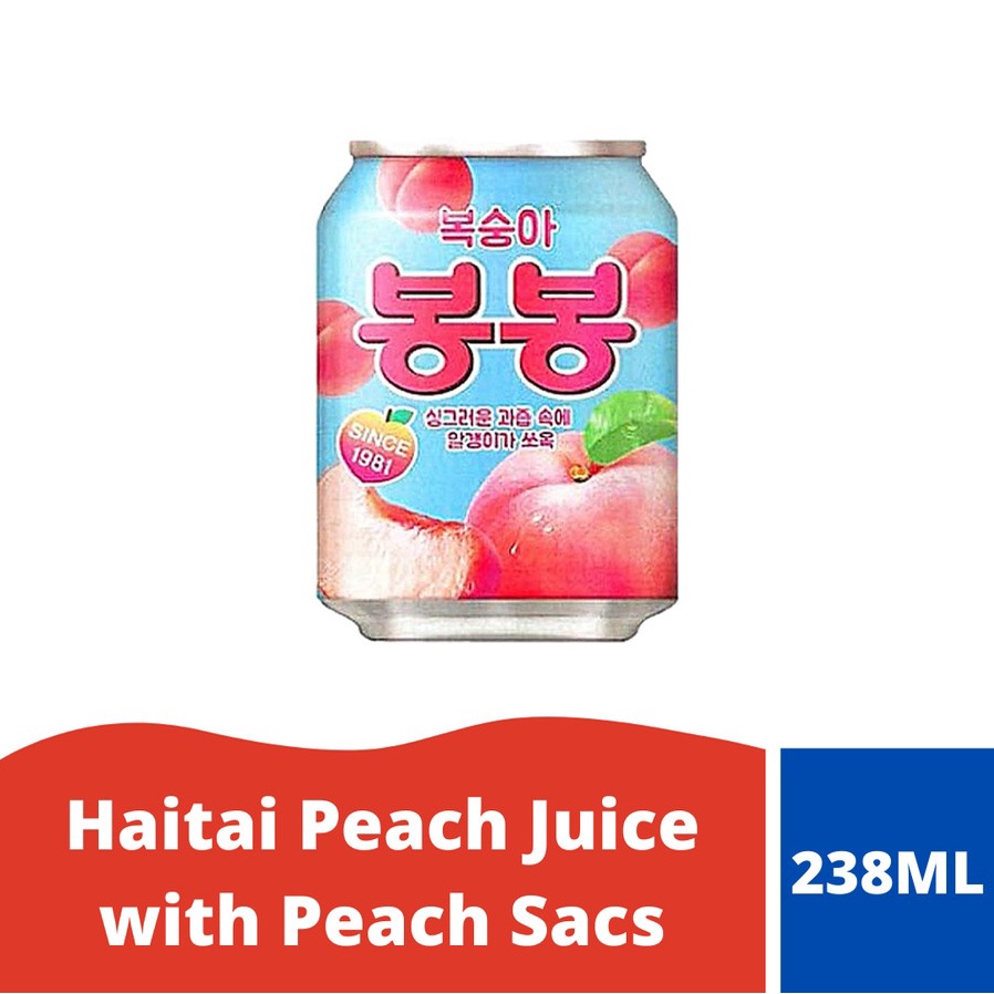 

Haitai Peach Juice with Peach Sacs