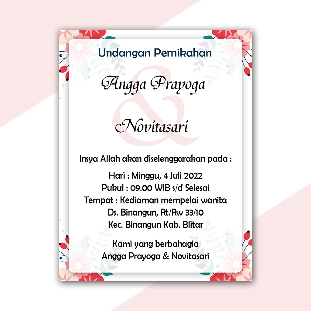 UNDANGAN MINI KOPI UM.3 / UNDANGAN KOPI PERNIKAHAN