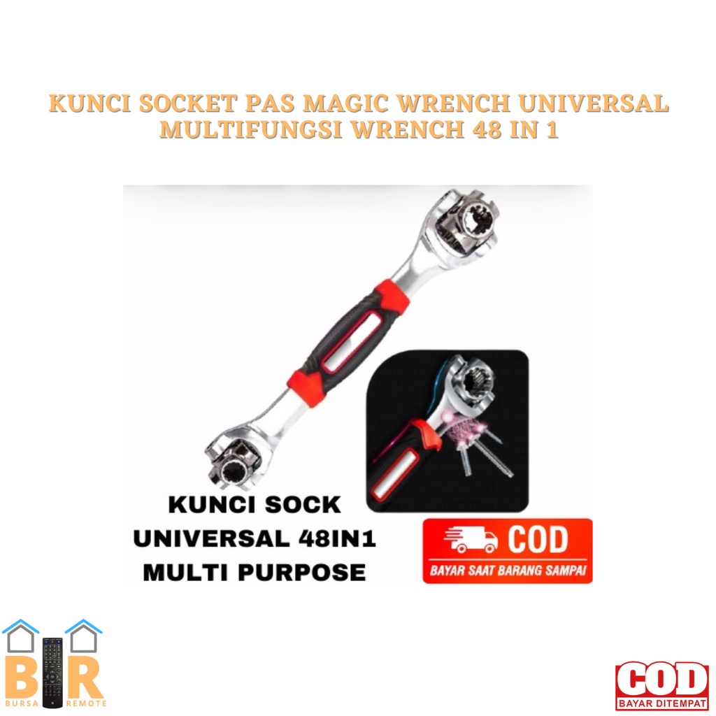 Kunci Socket Pas Magic Wrench UNIVERSAL MULTIFUNGSI WRENCH 48in1