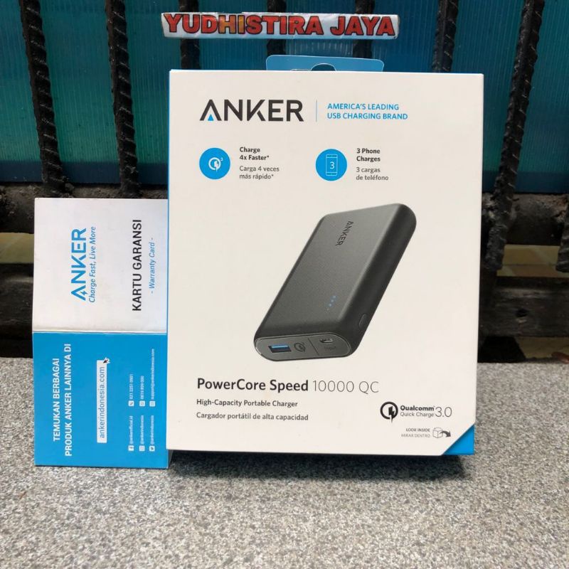 Powerbank Anker Powercore Speed 10000mAh A1266 Original Anker