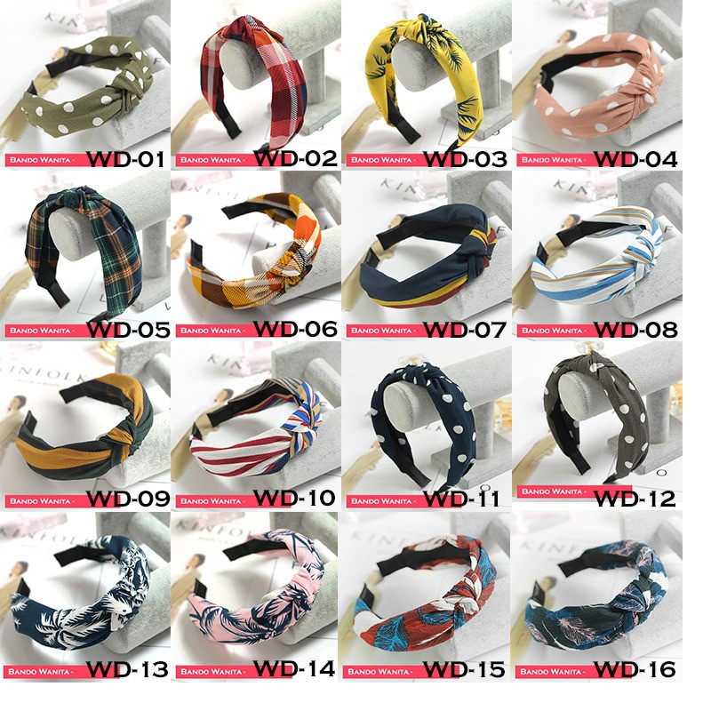 Bando wanita/ Bandana wanita / Headband wanita korea import - WD-20 - WD-30