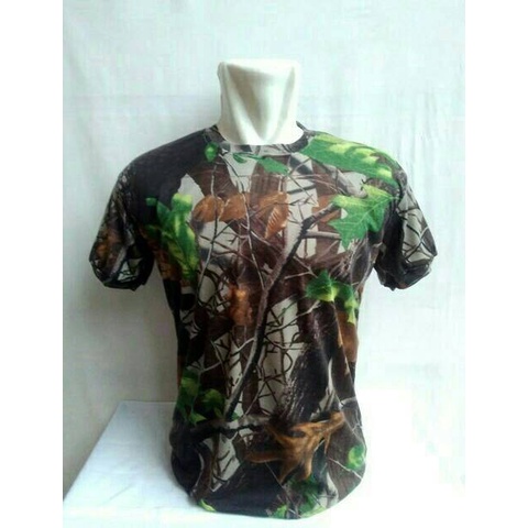 Kaos Camo pendek/kaos loreng hunting mossy oak