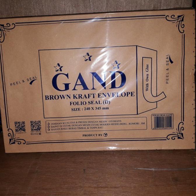 

Amplop coklat folio seal (perekat)