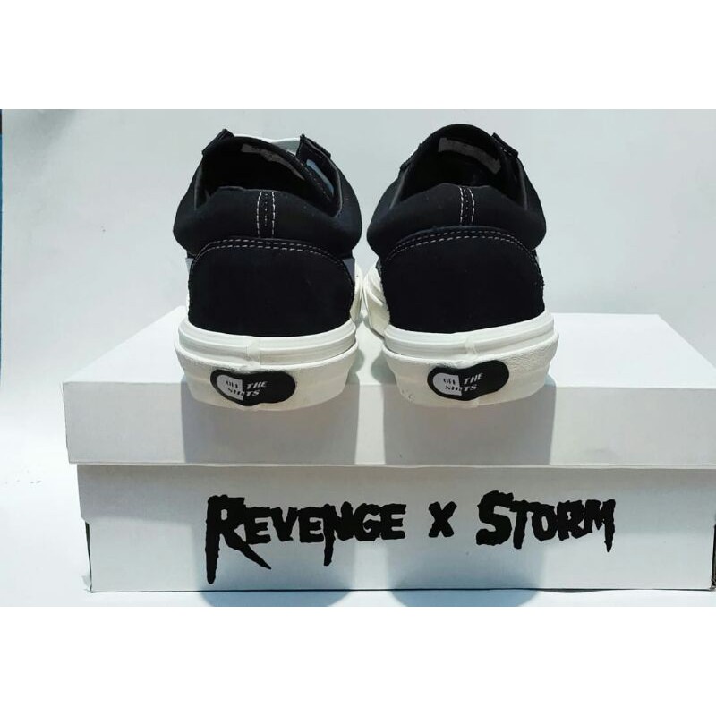 SEPATU REVENG X STR0M BLACK WHITE OG SEPATU SNEAKERS IMPORT SNEAKERS PRIA SNEAKERS WANITA