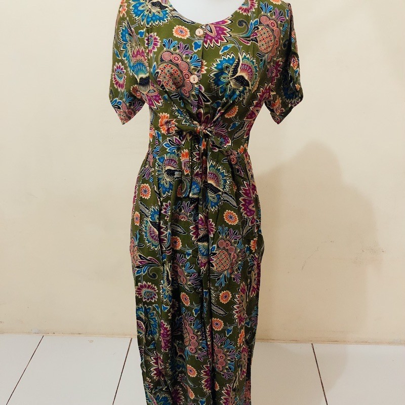 daster kencana ungu label biru