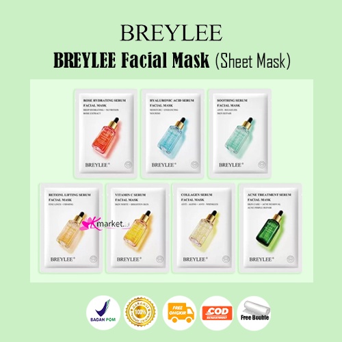 [BPOM] BREYLEE Facial Mask (Sheet Mask)