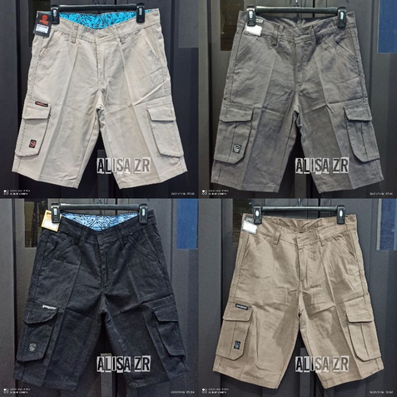 BIGSIZE/JUMBO 27-44 CELANA CARGO PENDEK PRIA BAHAN COTTON COMBED