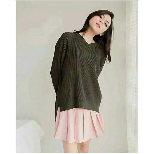 VN Knit / Baju Rajut Wanita Batwing / Sweater Rajut Wanita