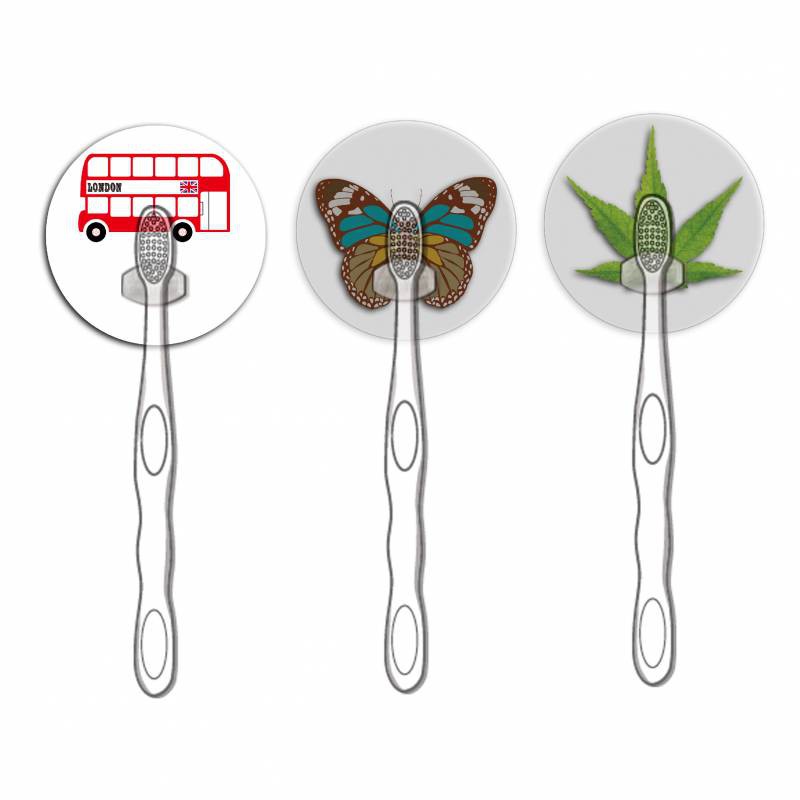 

JYSK Tempat Sikat Gigi Murah Toothbrush Holder 2pcs GTB With Sticker