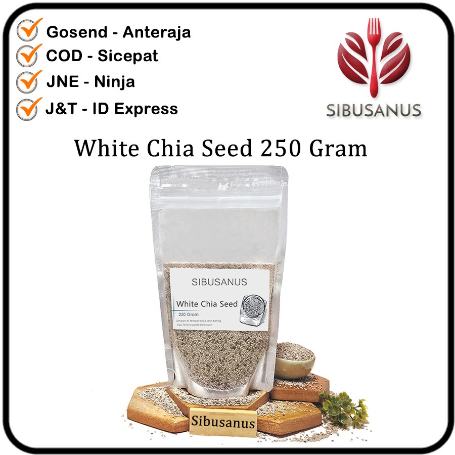 Natural White Chia Seed 250 gr - Chia Seed Chiaseed ...